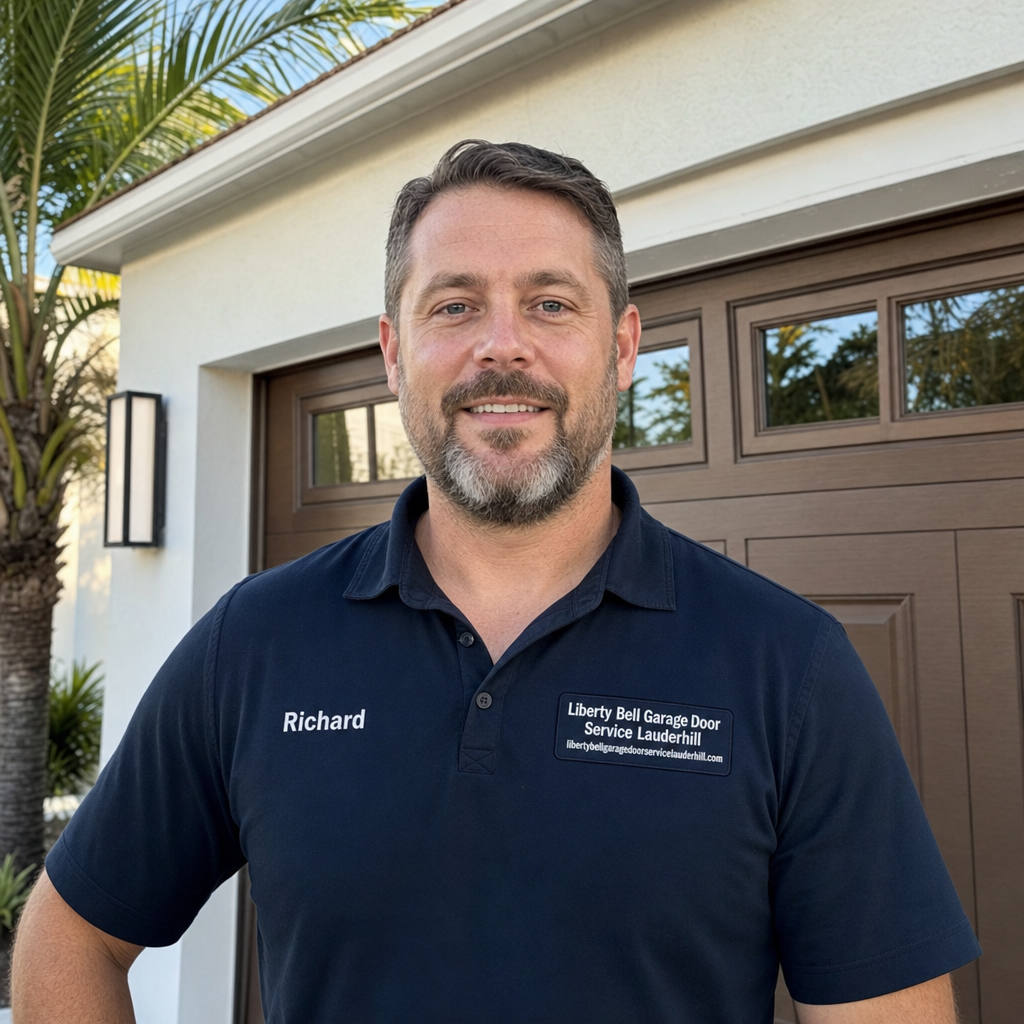 Richard Anderson, owner of Liberty Bell Garage Door Service Lauderhill